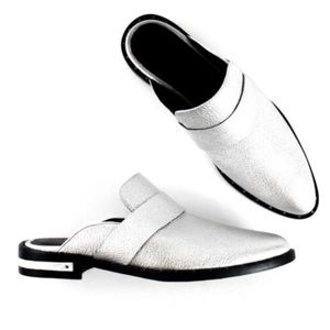 Freda Salvador Metallic Keen Mule